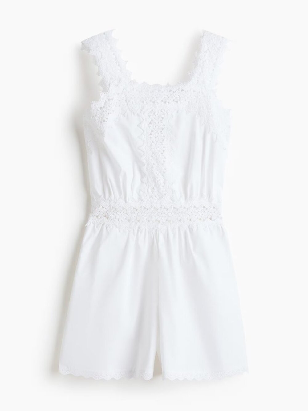 New H&M lace-detail cotton romper